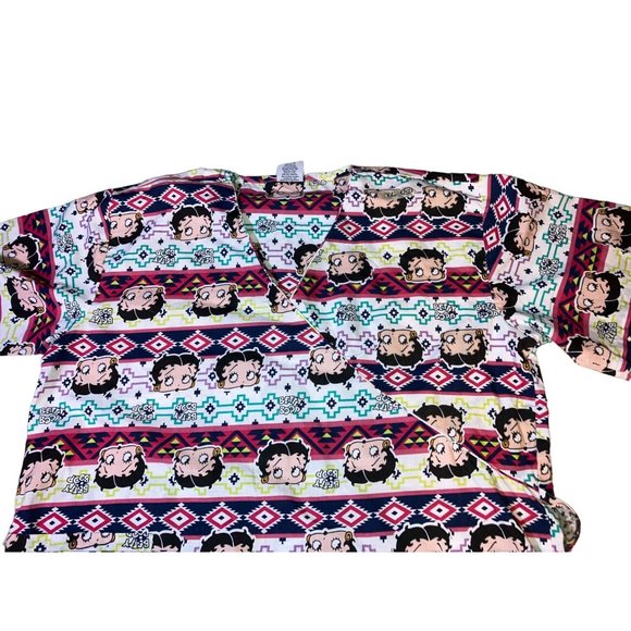 Nurse Medical Uniform Betty Boop Scrub Top Size XL - Picture 4 of 9